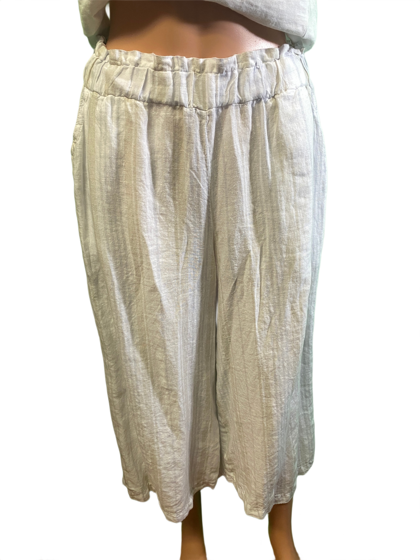* Linen Stripe Gouch - Match Point Capri