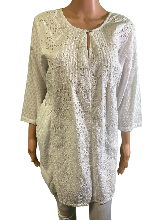 * Cotton Dobby & Shiffly - Paper Lace Top