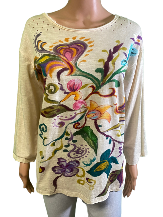 * Floral - Paper Lace Top