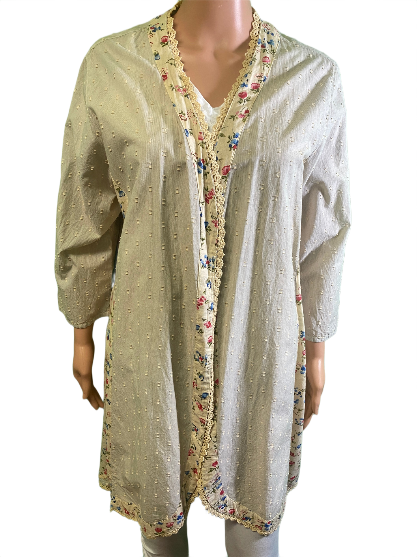* Vintage Floral - Paper Lace Cardigan