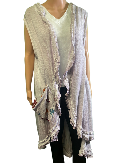 * Vintage w/ Ruffles - Paper Lace Top