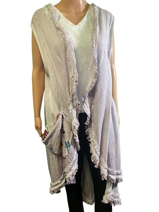 * Vintage w/ Ruffles - Paper Lace Top
