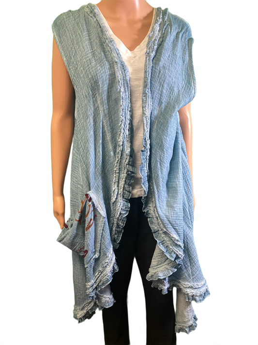 * Vintage w/ Ruffles - Paper Lace Top
