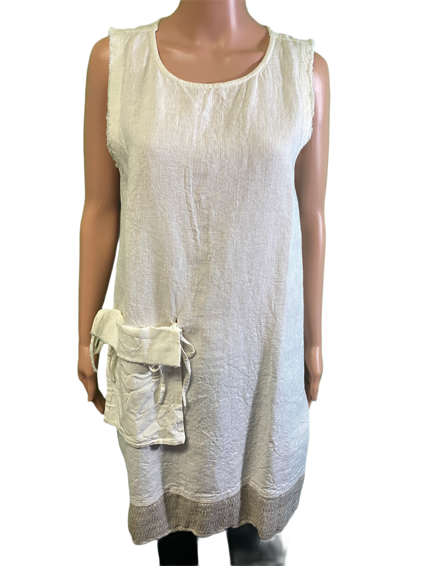 * Tank Linen w/ Pocket - Paper Lace Dress