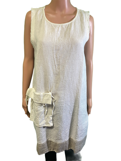 * Tank Linen w/ Pocket - Paper Lace Dress
