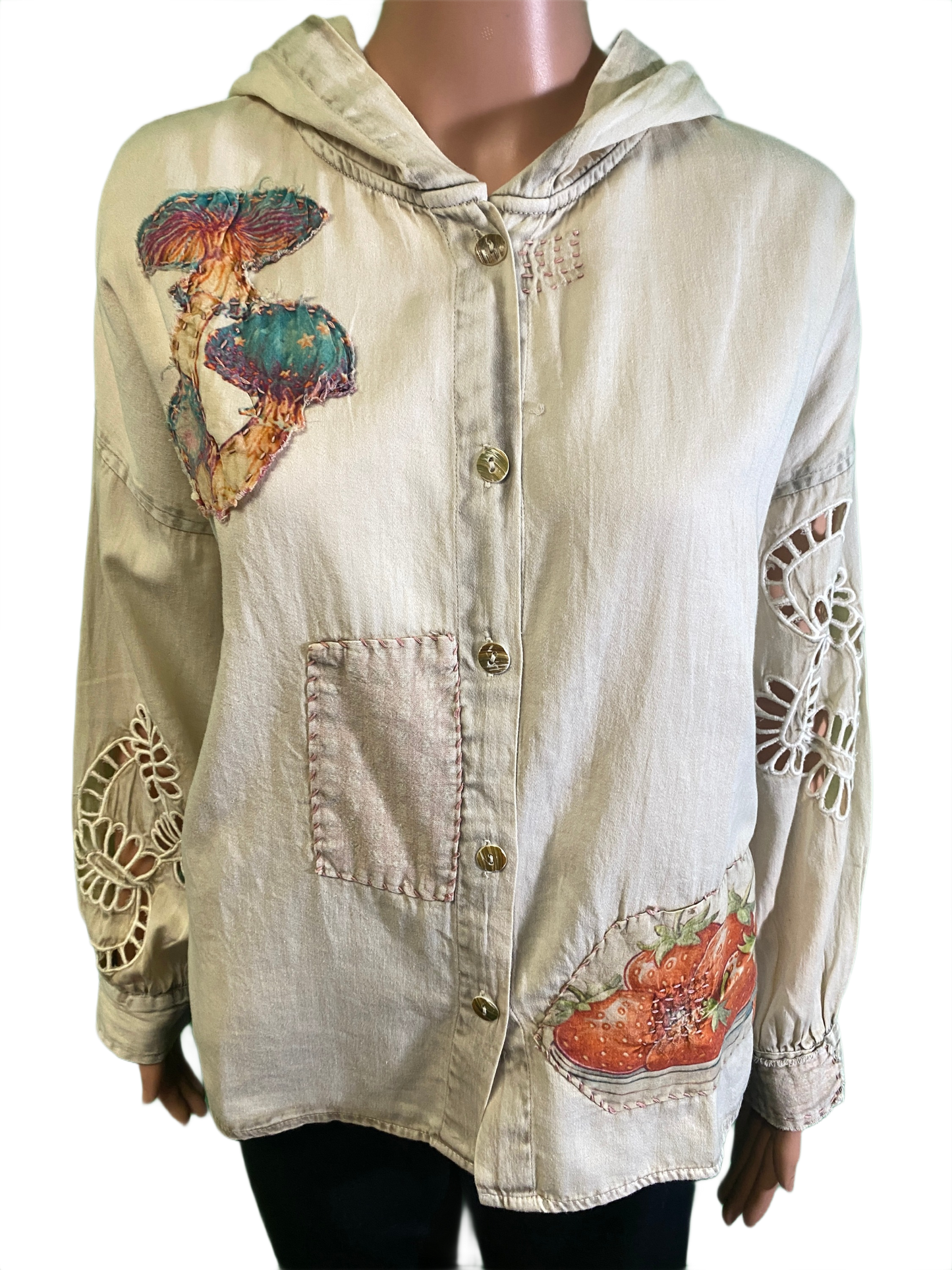 * Mushroom Patchwork - Paper Lace Jacket
