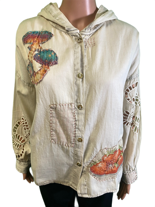 * Mushroom Patchwork - Paper Lace Jacket