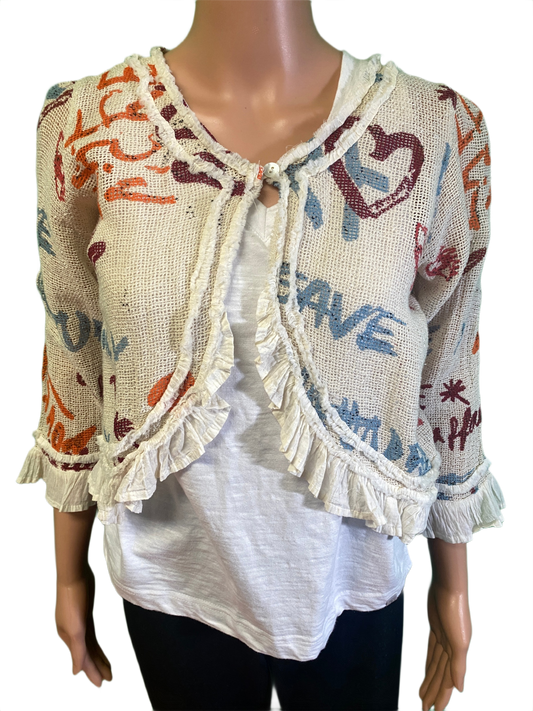 * Love/Save Nature Mesh - Paper Lace Jacket