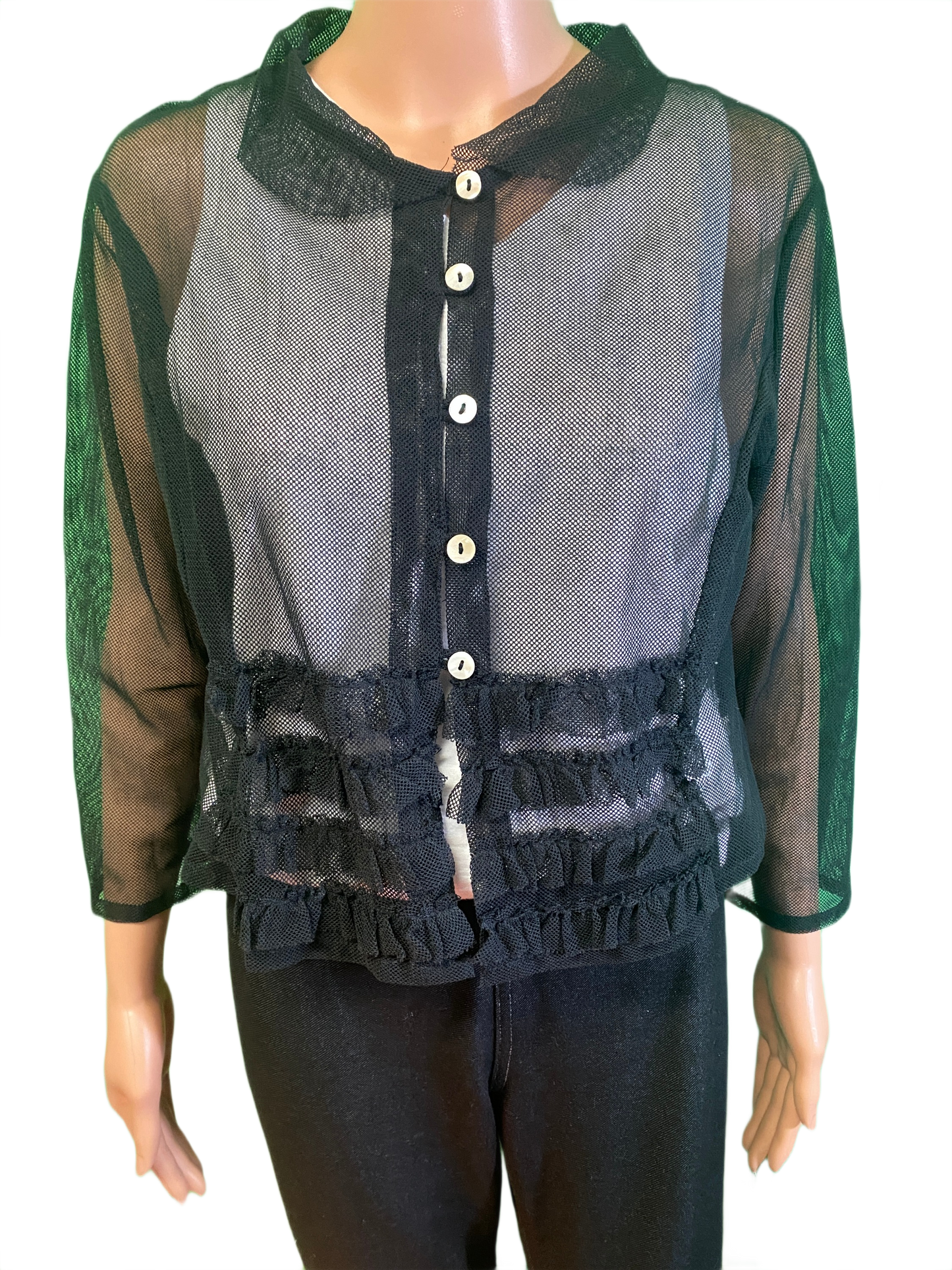 * Mesh w/ Frills - Paper Lace Jacket