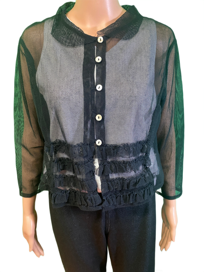 * Mesh w/ Frills - Paper Lace Jacket