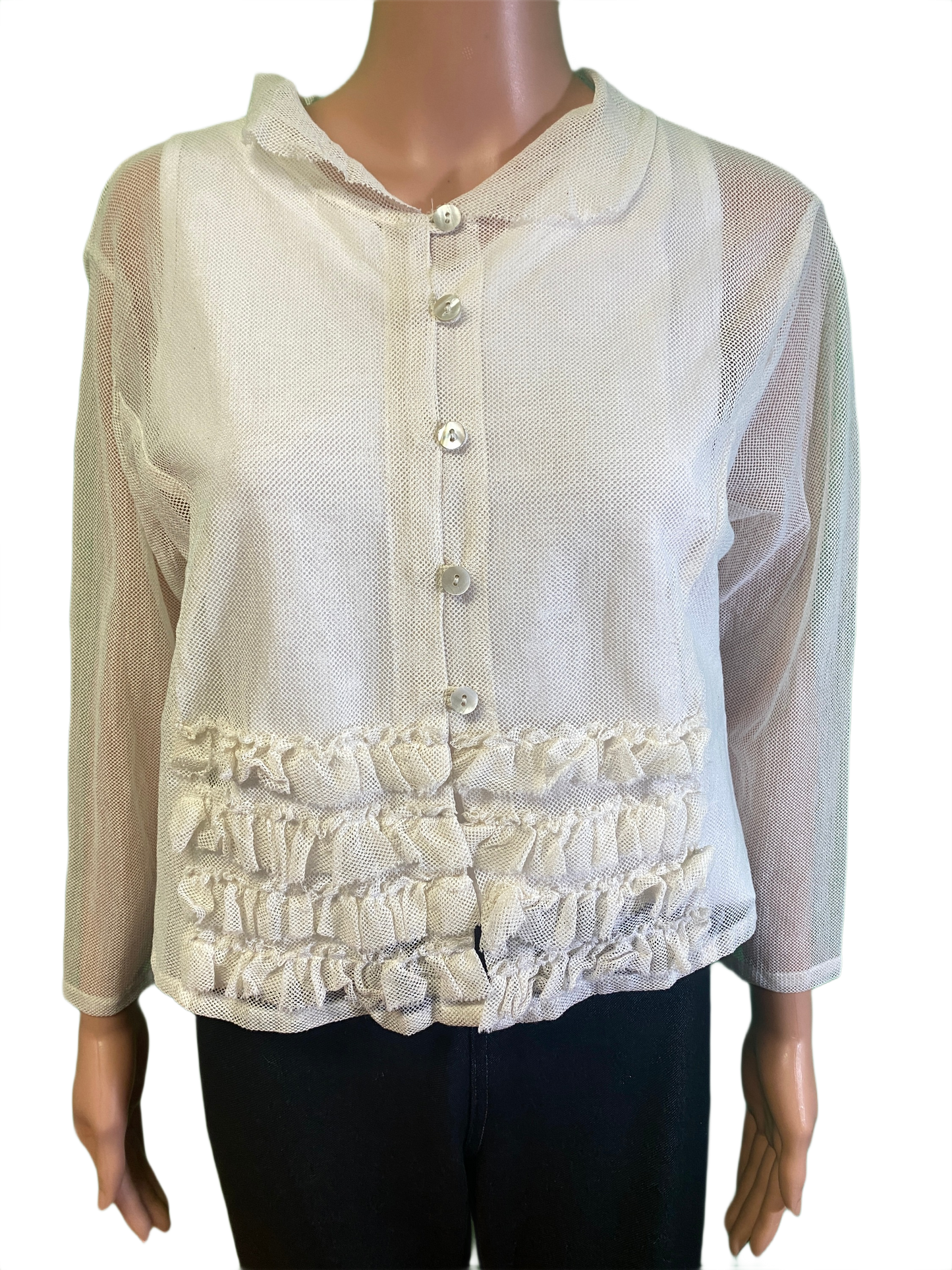 * Mesh w/ Frills - Paper Lace Jacket