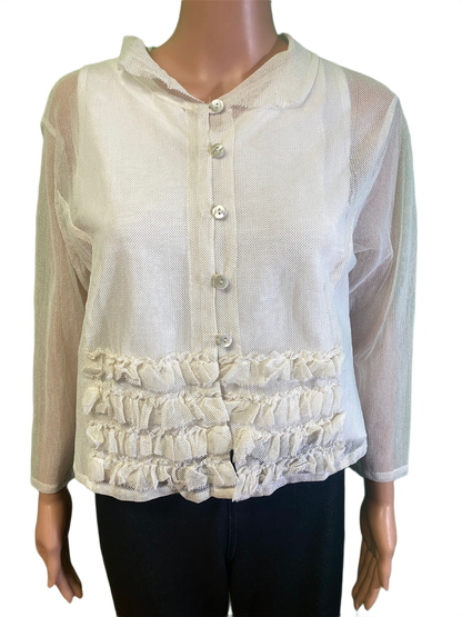 * Mesh w/ Frills - Paper Lace Jacket