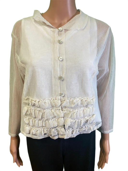 * Mesh w/ Frills - Paper Lace Jacket