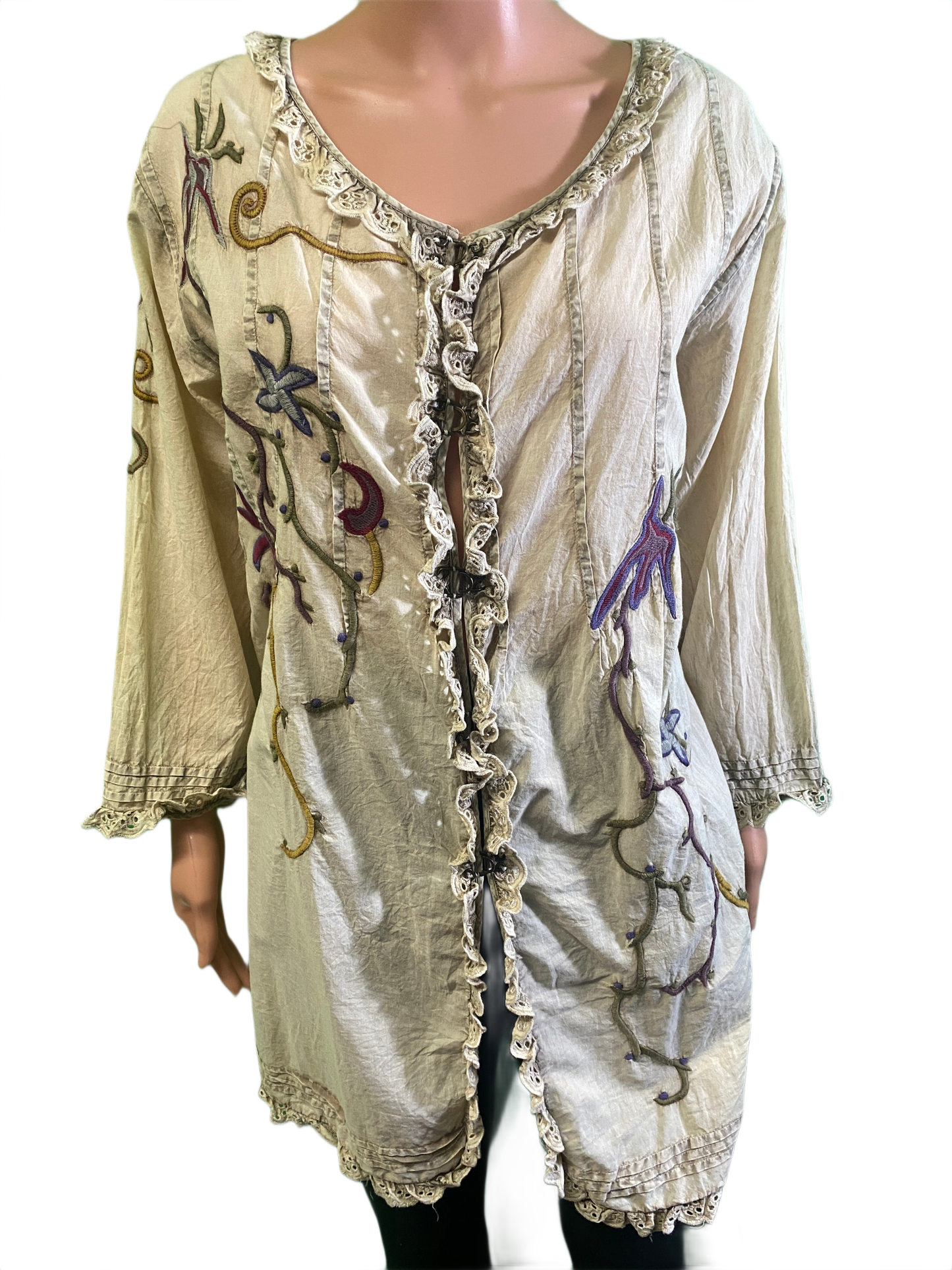 * Ruffles & Embroidery - Paper Lace Jacket