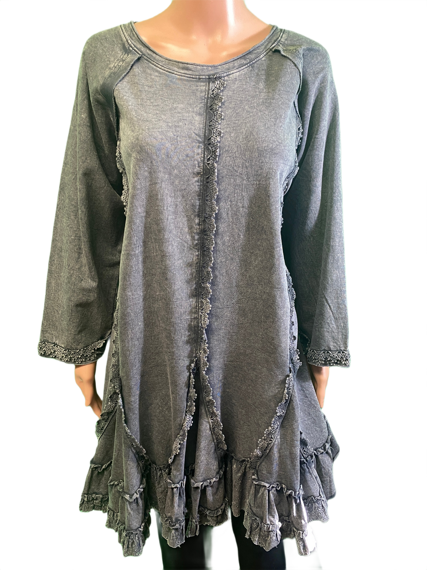 * Fleece w/ Ruffles - Paper Lace Dress