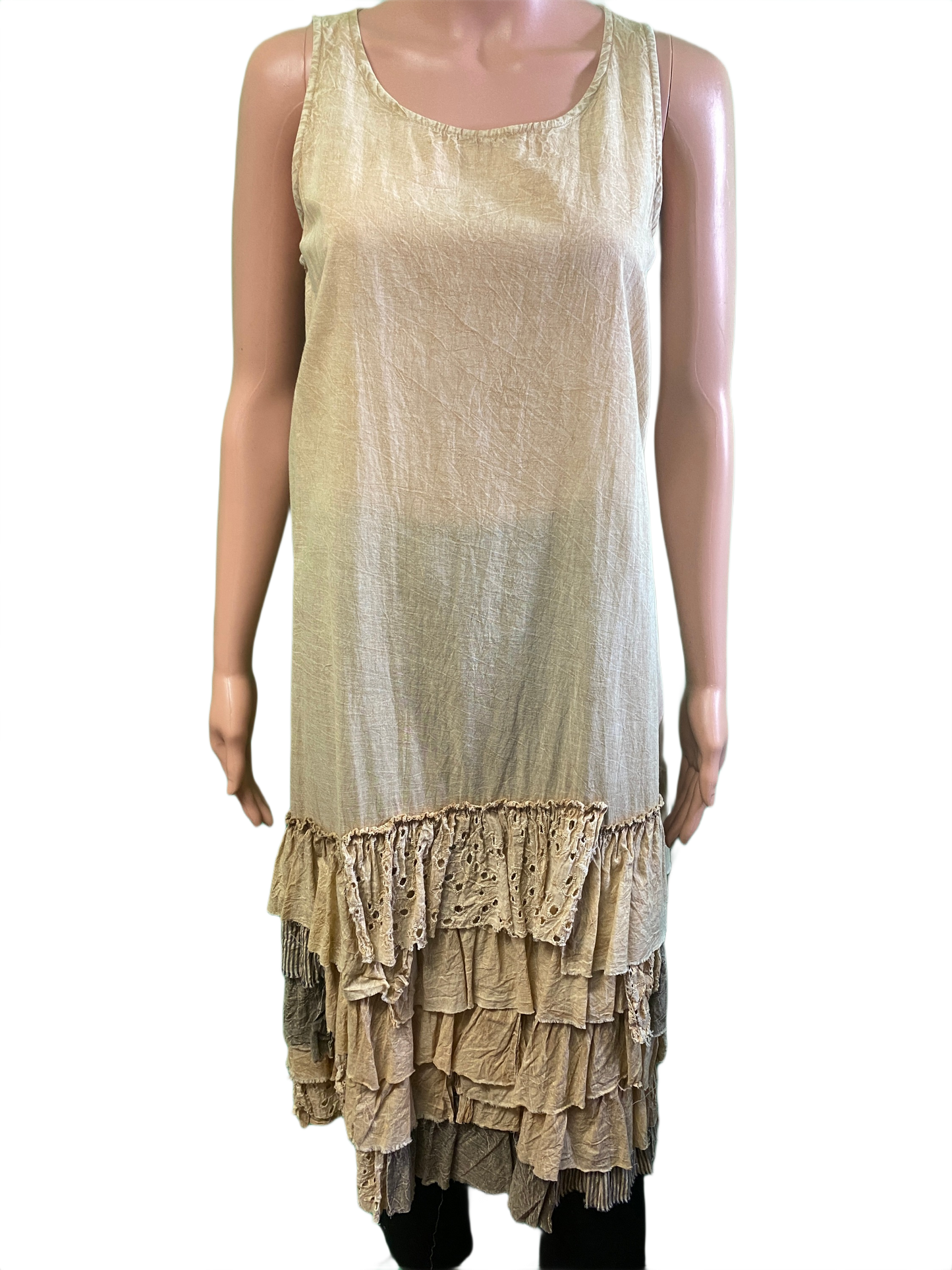 * Artsy Ruffle Hem - Paper Lace Dress