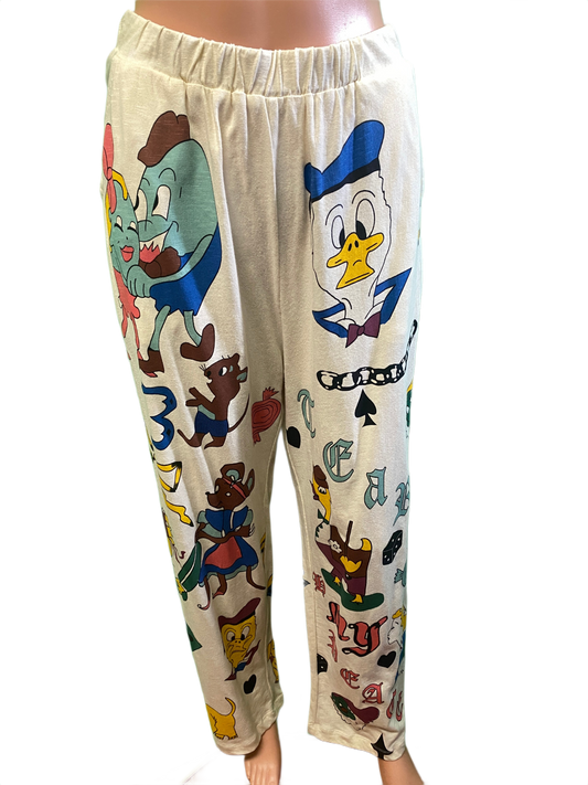 * Cartoon Pajama Inspired - Paper Lace Pants
