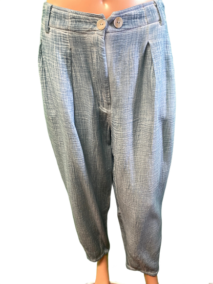 * Vintage Washed Gauze Ankle - Paper Lace Pants