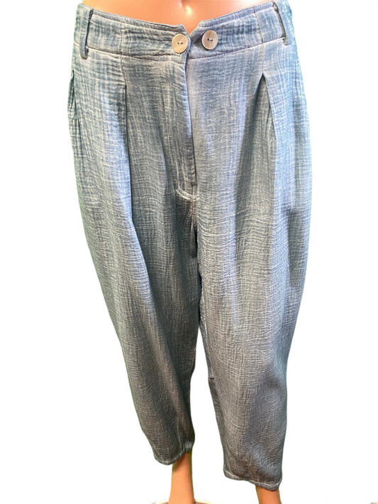 * Vintage Washed Gauze Ankle - Paper Lace Pants