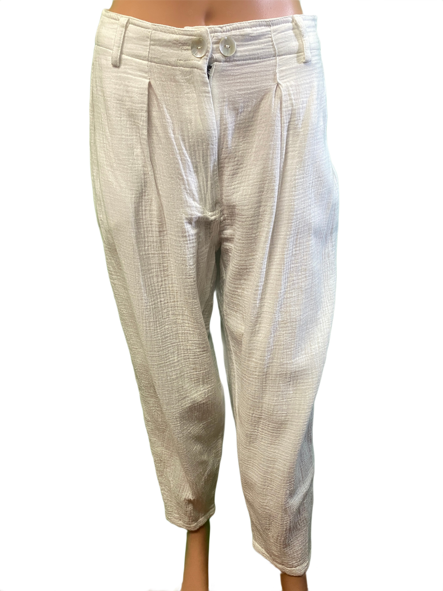 * Vintage Washed Gauze Ankle - Paper Lace Pants
