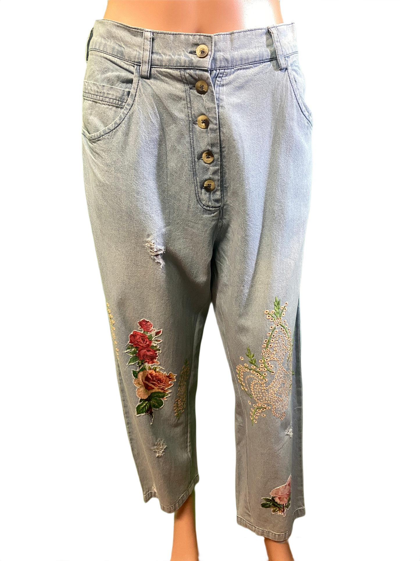 * Floral Patchwork - Paper Lace Pants