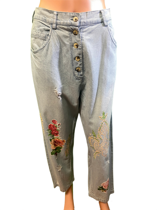 * Floral Patchwork - Paper Lace Pants