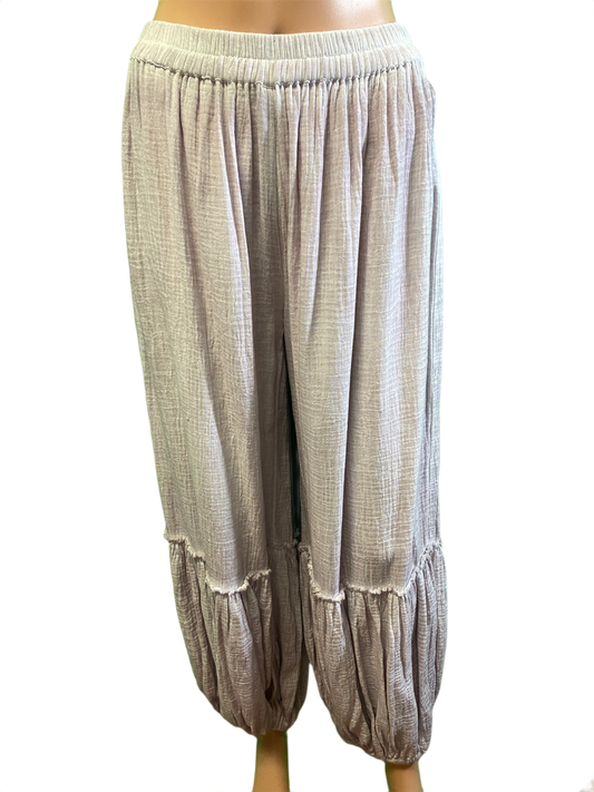 * Vintage Washed Balloon - Paper Lace Pants
