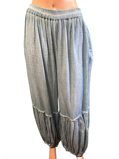 * Vintage Washed Balloon - Paper Lace Pants