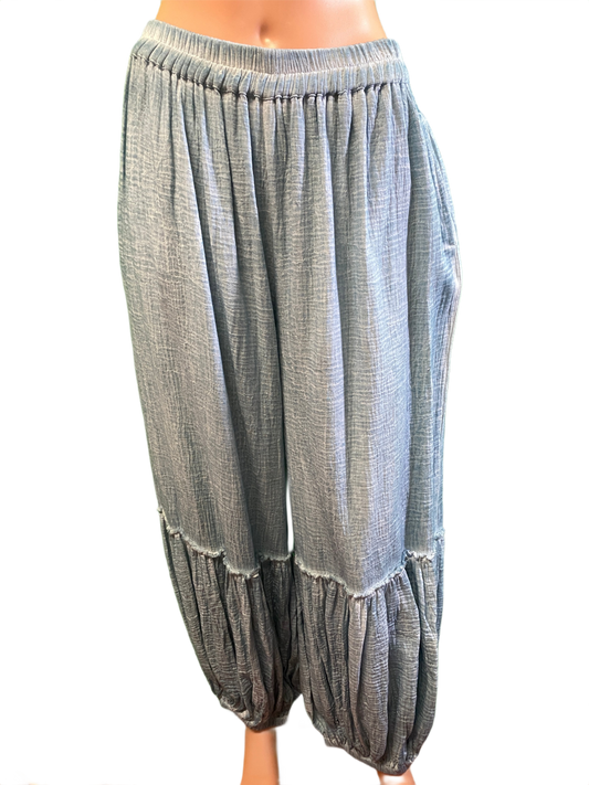 * Vintage Washed Balloon - Paper Lace Pants