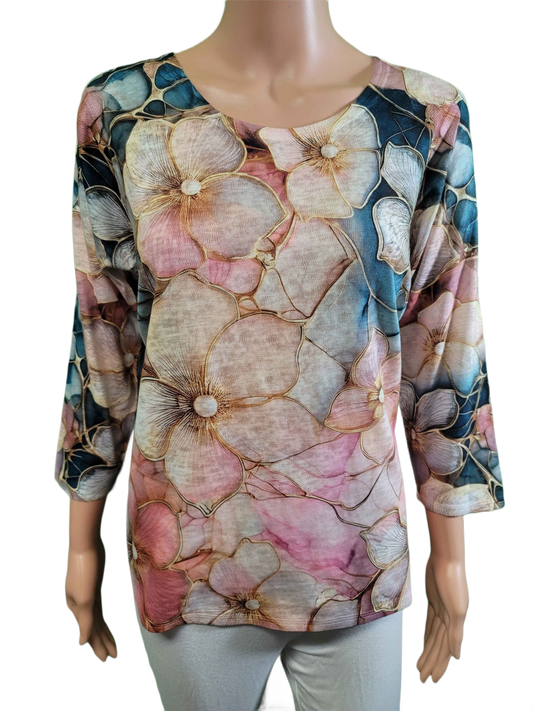 Fiona Morning Hibiscus - Et' Lois Top