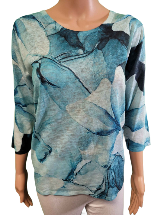 * Fiona Blue Leaves - Et' Lois Top