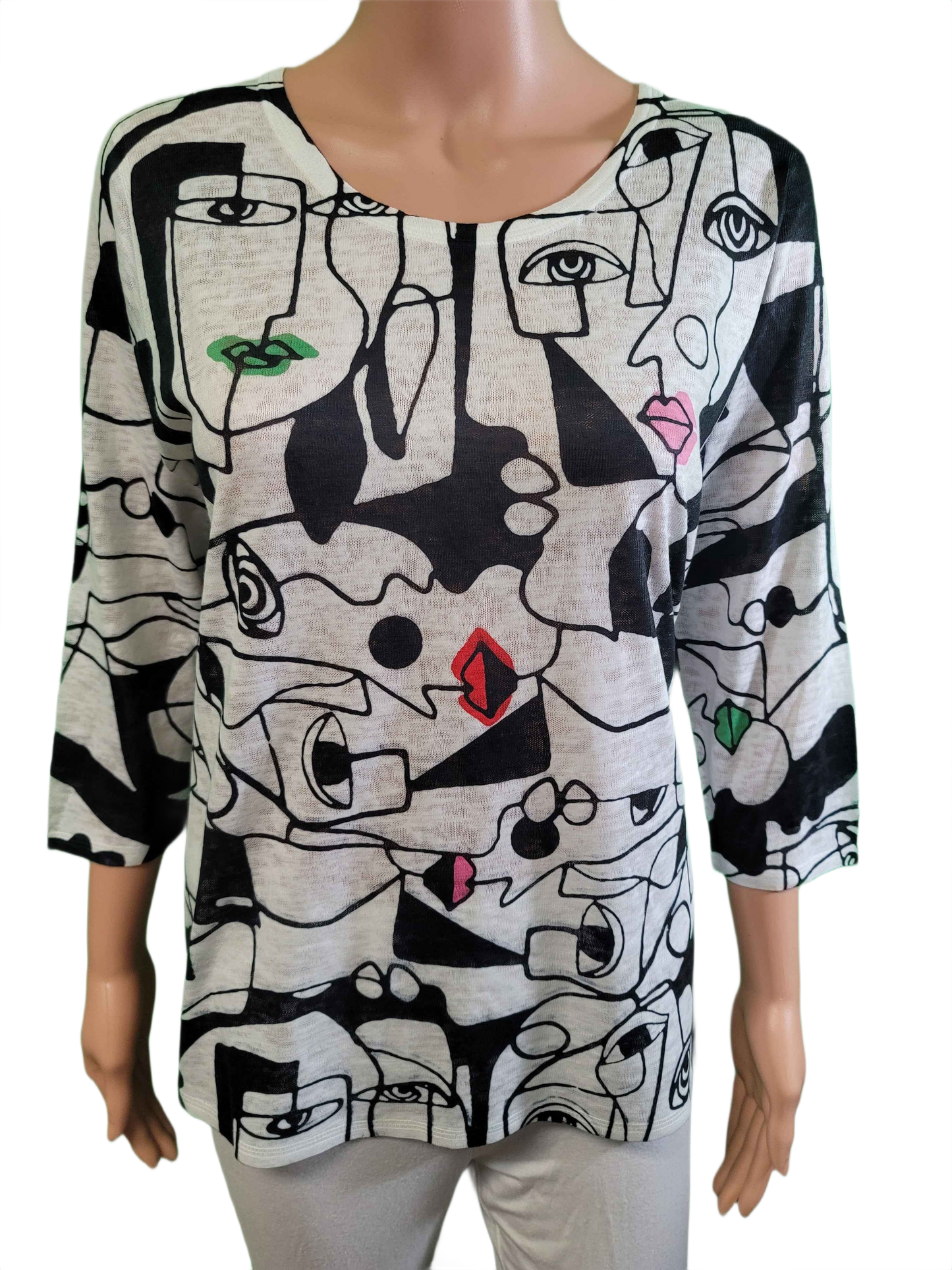 Fiona Abstract Faces - Et' Lois Top