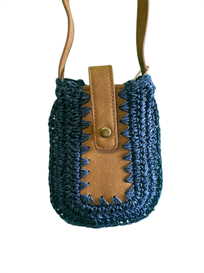 Straw Crossbody Phone Bag - Sun 'N' Sand Handbag