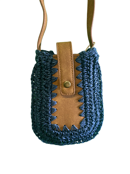 Straw Crossbody Phone Bag - Sun 'N' Sand Handbag