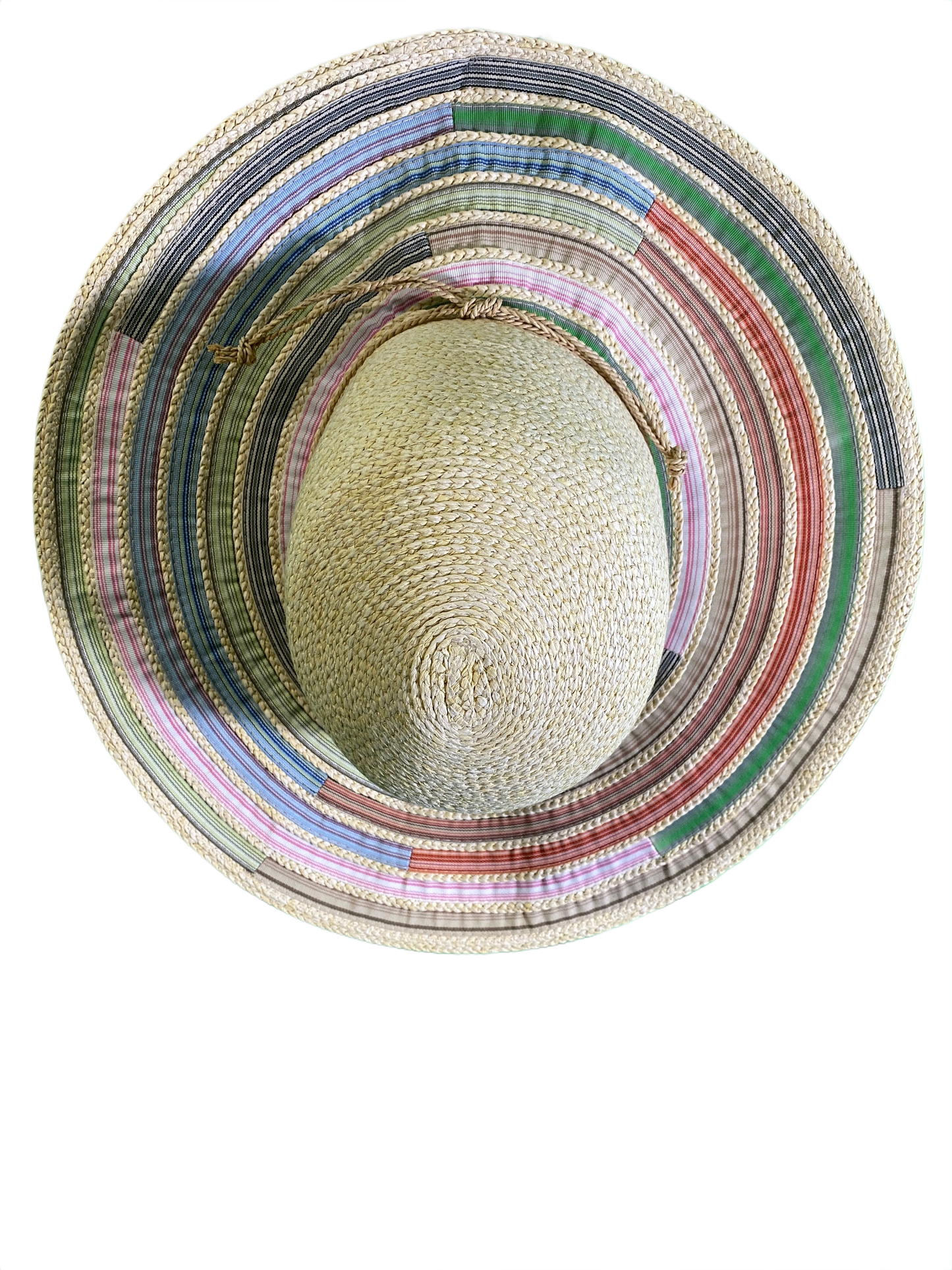 Paper Straw/Ribbon Floppy - Sun 'N' Sand Hat