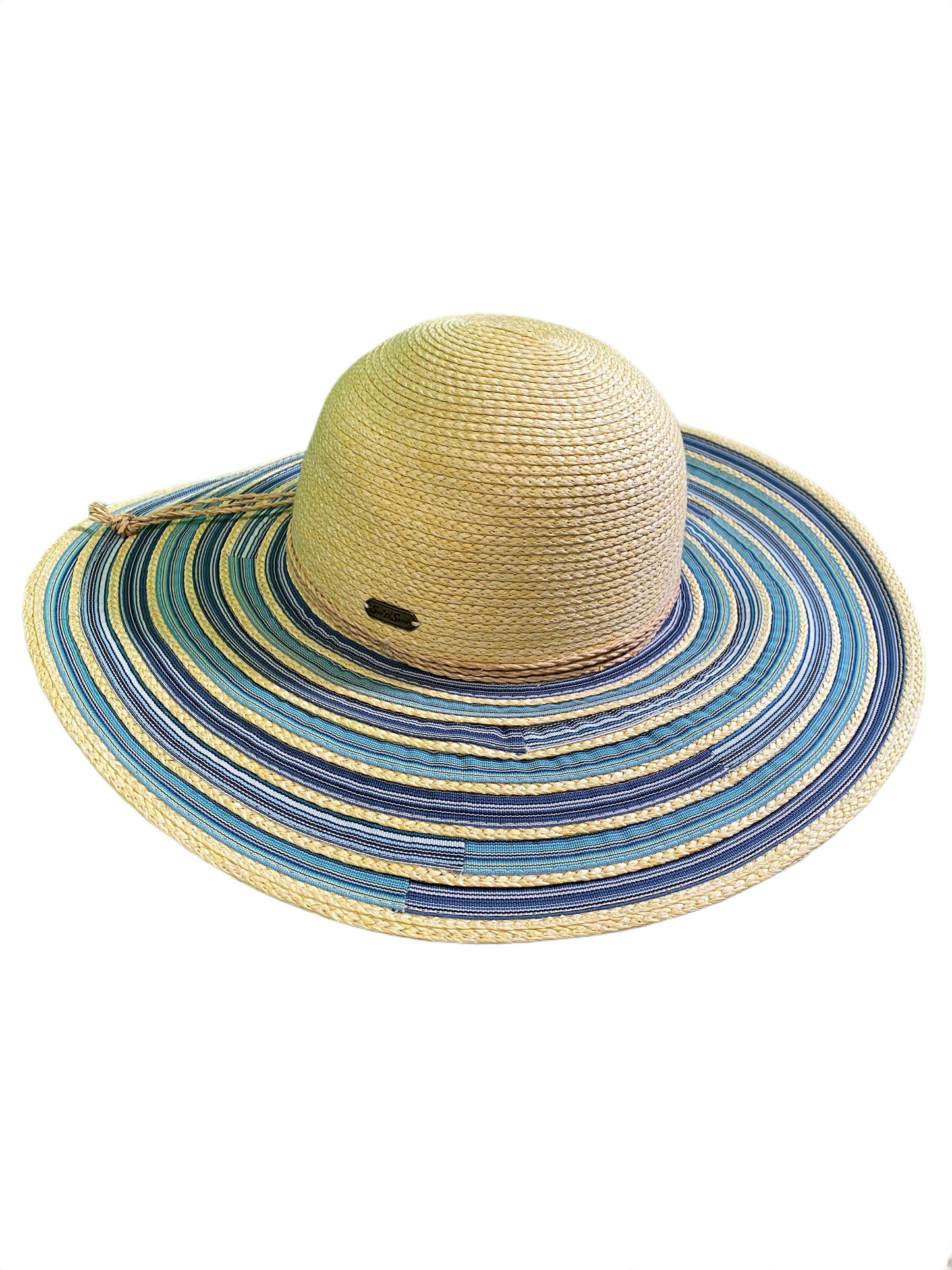 Paper Straw/Ribbon Floppy - Sun 'N' Sand Hat