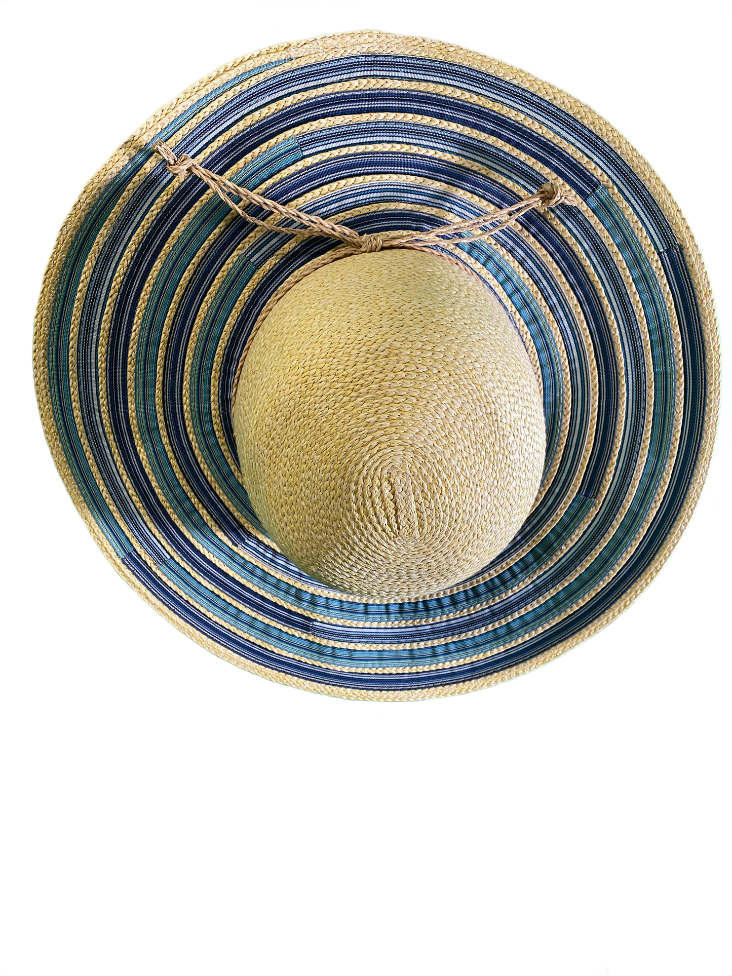 Paper Straw/Ribbon Floppy - Sun 'N' Sand Hat