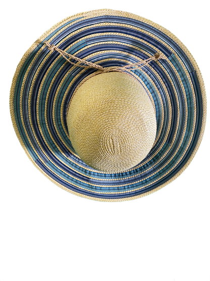 Paper Straw/Ribbon Floppy - Sun 'N' Sand Hat