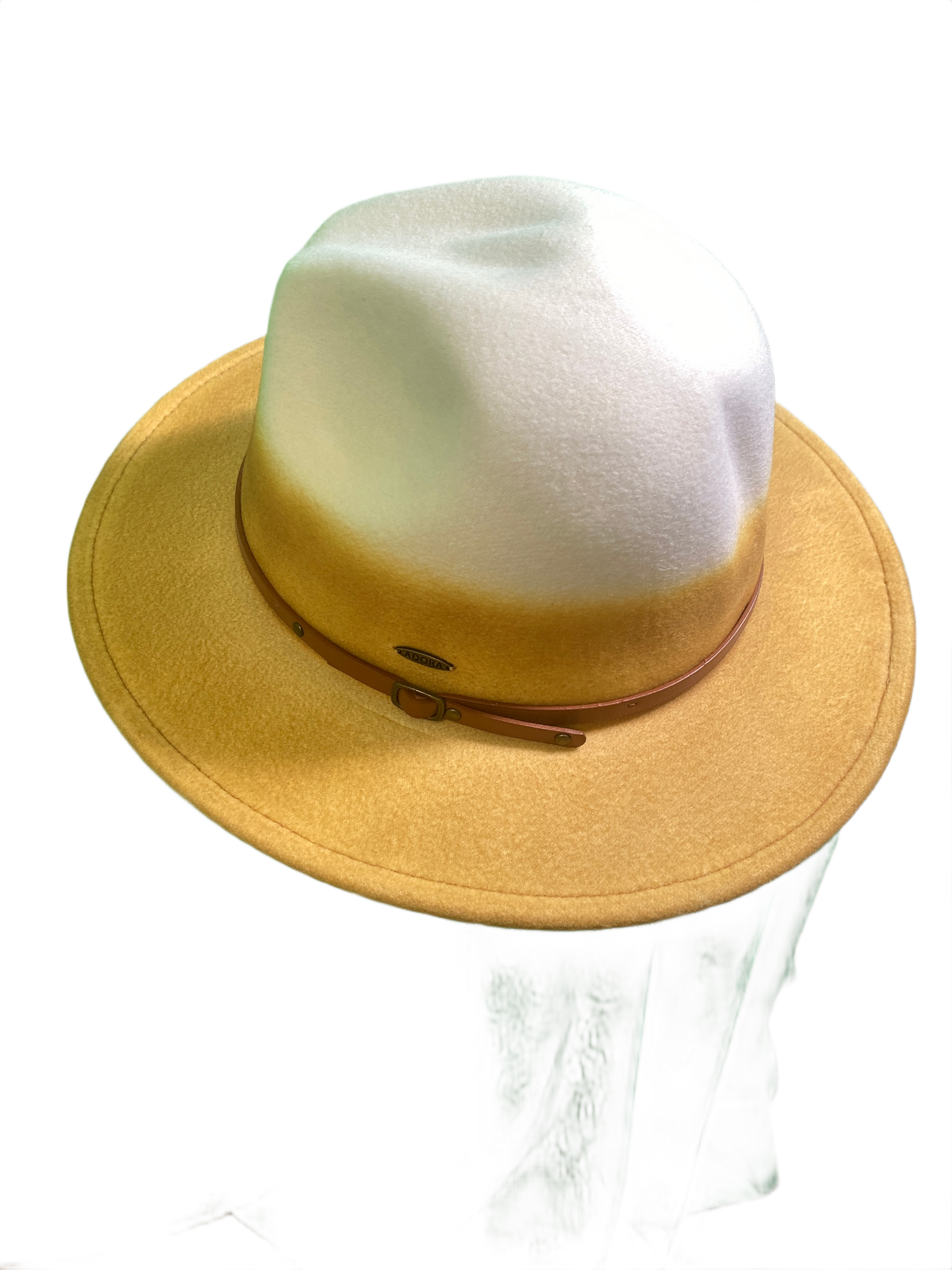 Poly Felt Safari Faux Leather Trim - Sun 'N' Sand Hat
