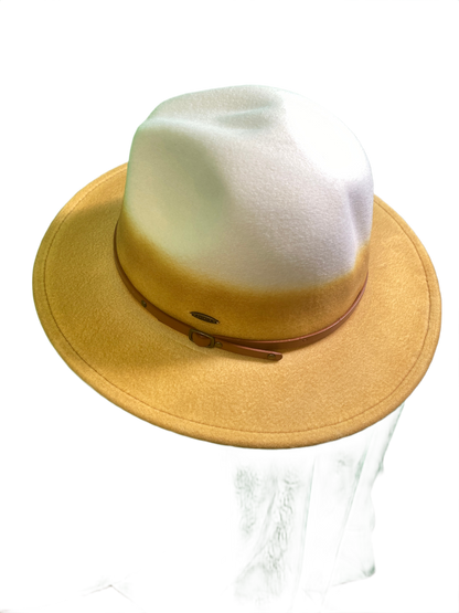 Poly Felt Safari Faux Leather Trim - Sun 'N' Sand Hat