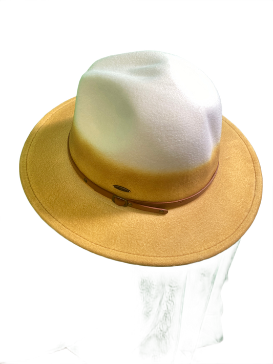 Poly Felt Safari Faux Leather Trim - Sun 'N' Sand Hat