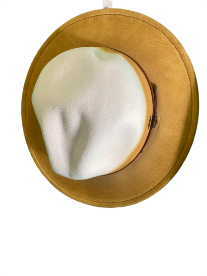 Poly Felt Safari Faux Leather Trim - Sun 'N' Sand Hat