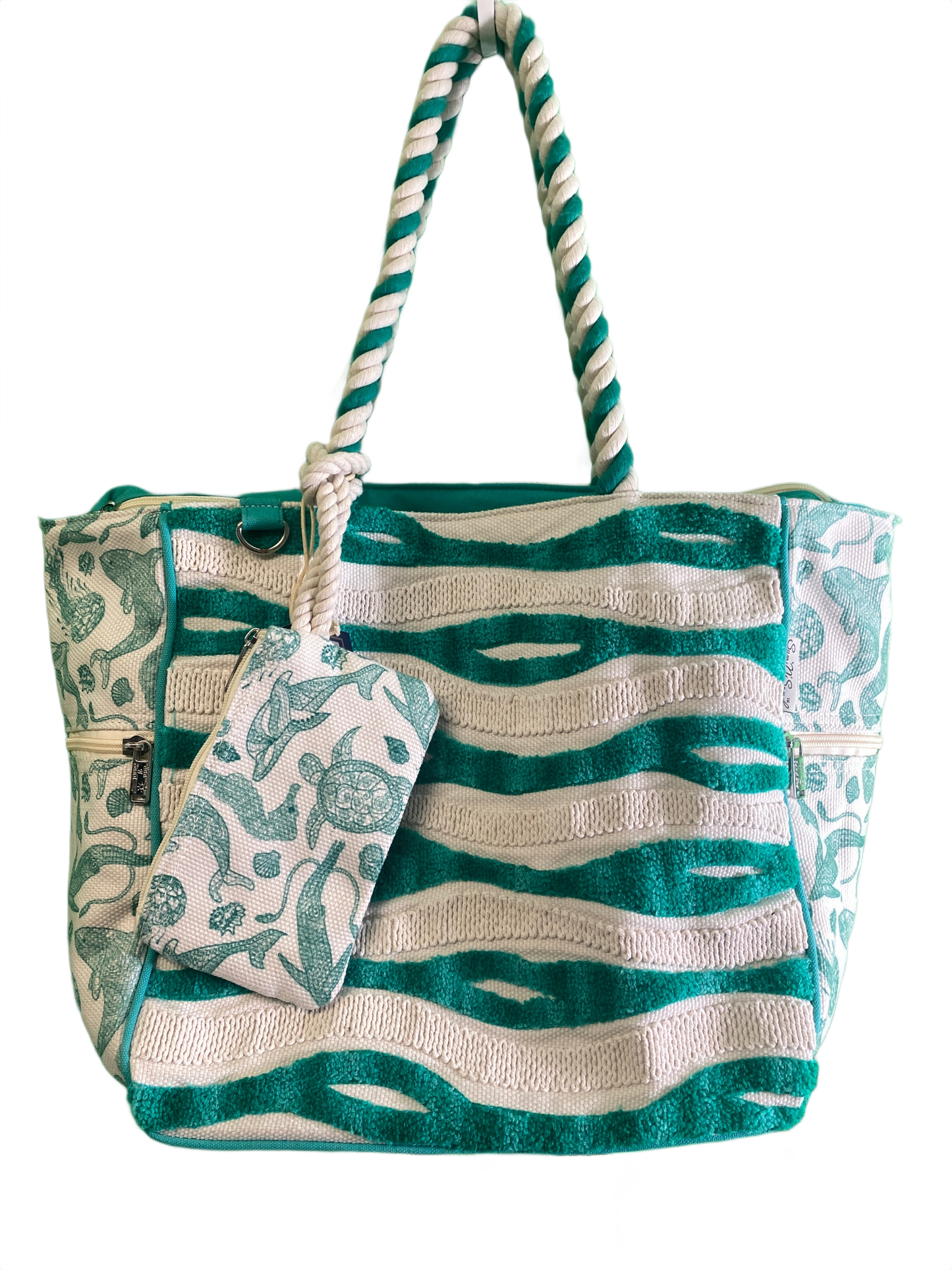 Canvas Oversized Sealife - Sun 'N' Sand Tote Bag