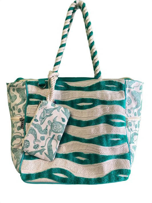 Canvas Oversized Sealife - Sun 'N' Sand Tote Bag