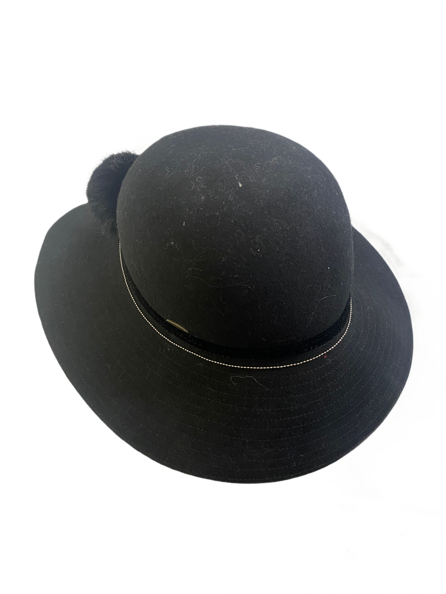 Wool Felt Bucket w/ Pompoms - Sun 'N' Sand Hat