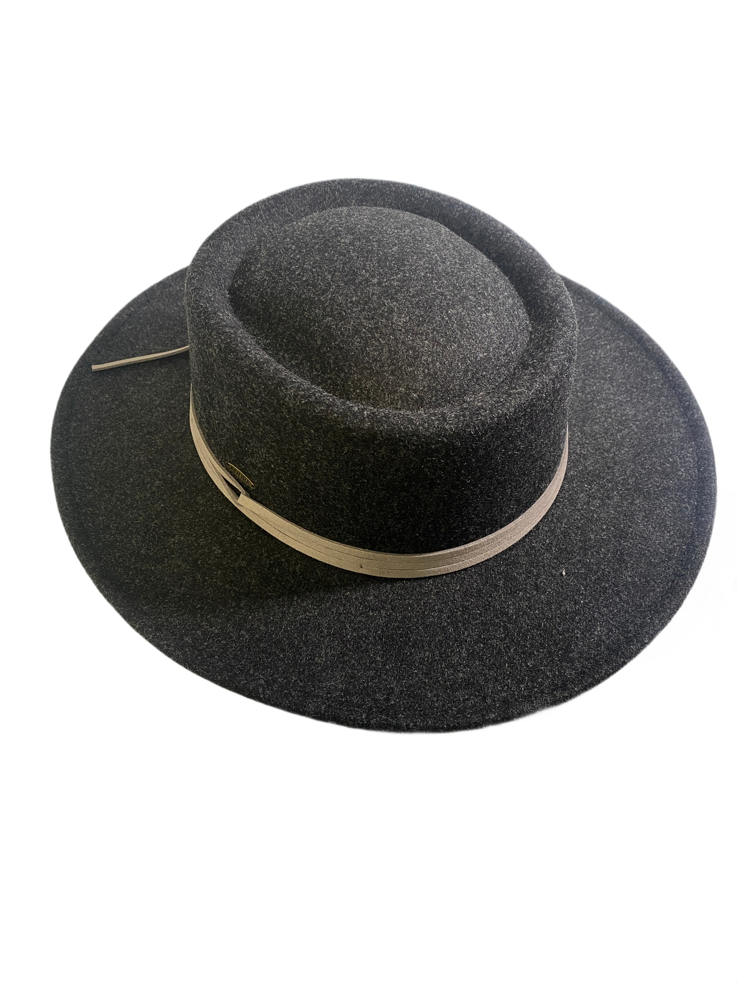 Faux Felt Suede Tie Gambler - Sun 'N' Sand Hat