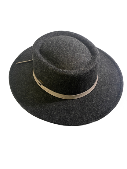 Faux Felt Suede Tie Gambler - Sun 'N' Sand Hat