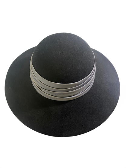Wool Felt Floppy w/ Satin - Sun 'N' Sand