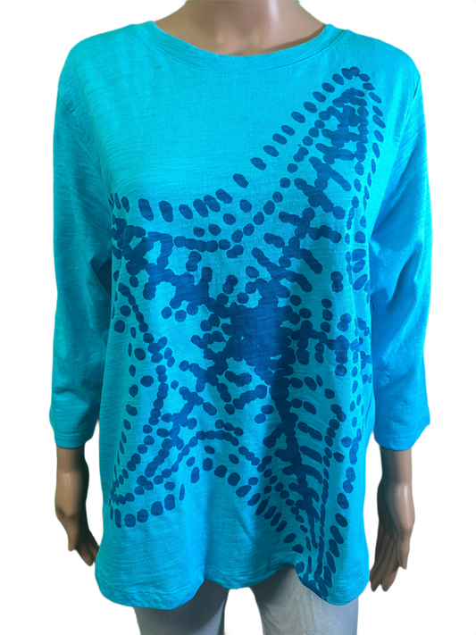 Starfish 3/4 Slub Hi-Lo - Marushka Top