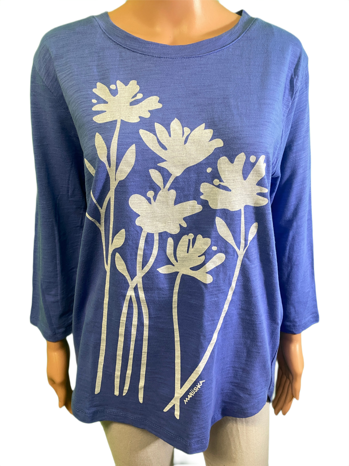 Bloom 3/4 Slub Hi-Lo - Marushka Top